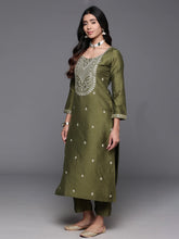 Printed Cotton Blend Kurta With Pants & Dupatta